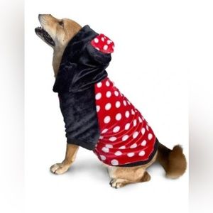 Disney’s Minnie Mouse “I am Minnie” fuzzy fleece dog hoodie